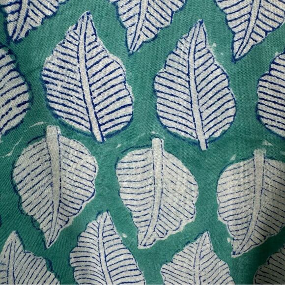 House Of Harlow 1960 Creator Collab D&E Discovered Blouse Leaf Print Top Large - Picture 6 of 8